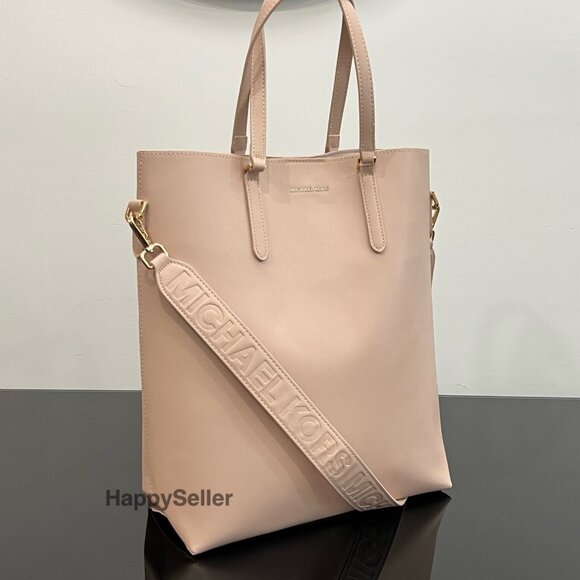 Michael Kors Tote Bag Handbag Purse Crossbody Strap Blush Pink Travel NEW - Picture 14 of 14